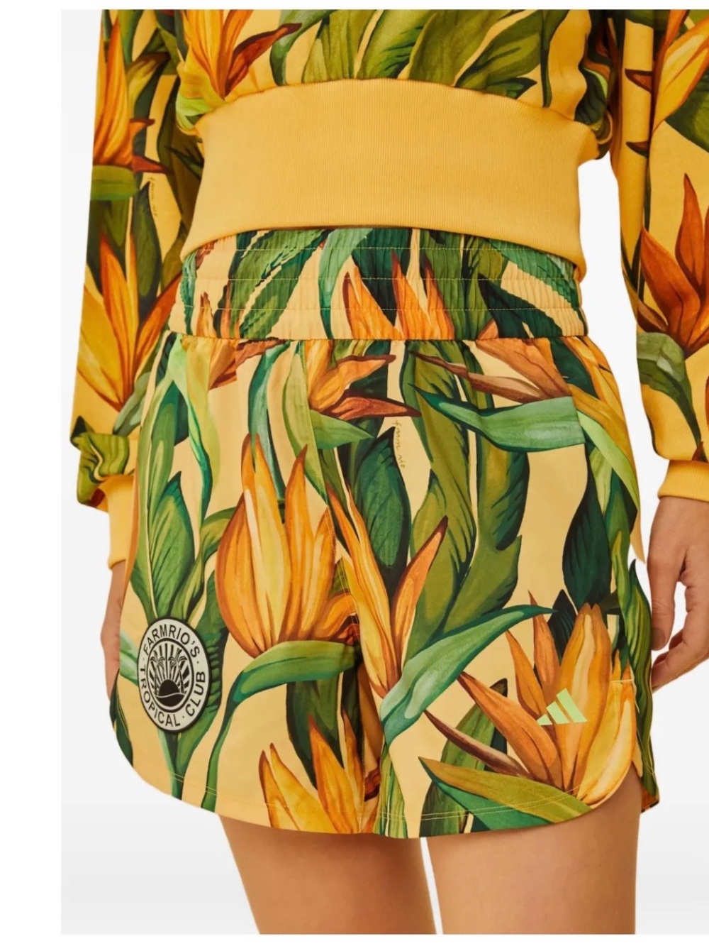 Adidas x FarmRio Birds Of Paradise Semi Spark Short - Picture 4 of 10